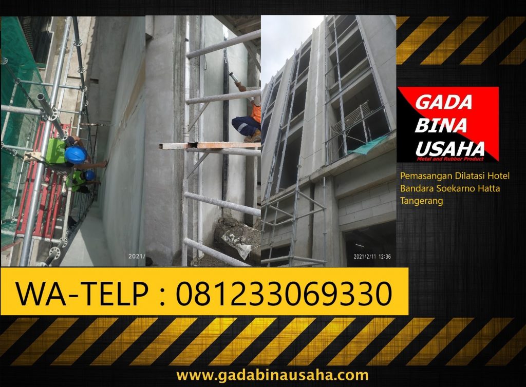 pemasangan karet dilatasi terminal 3 bandara soehat