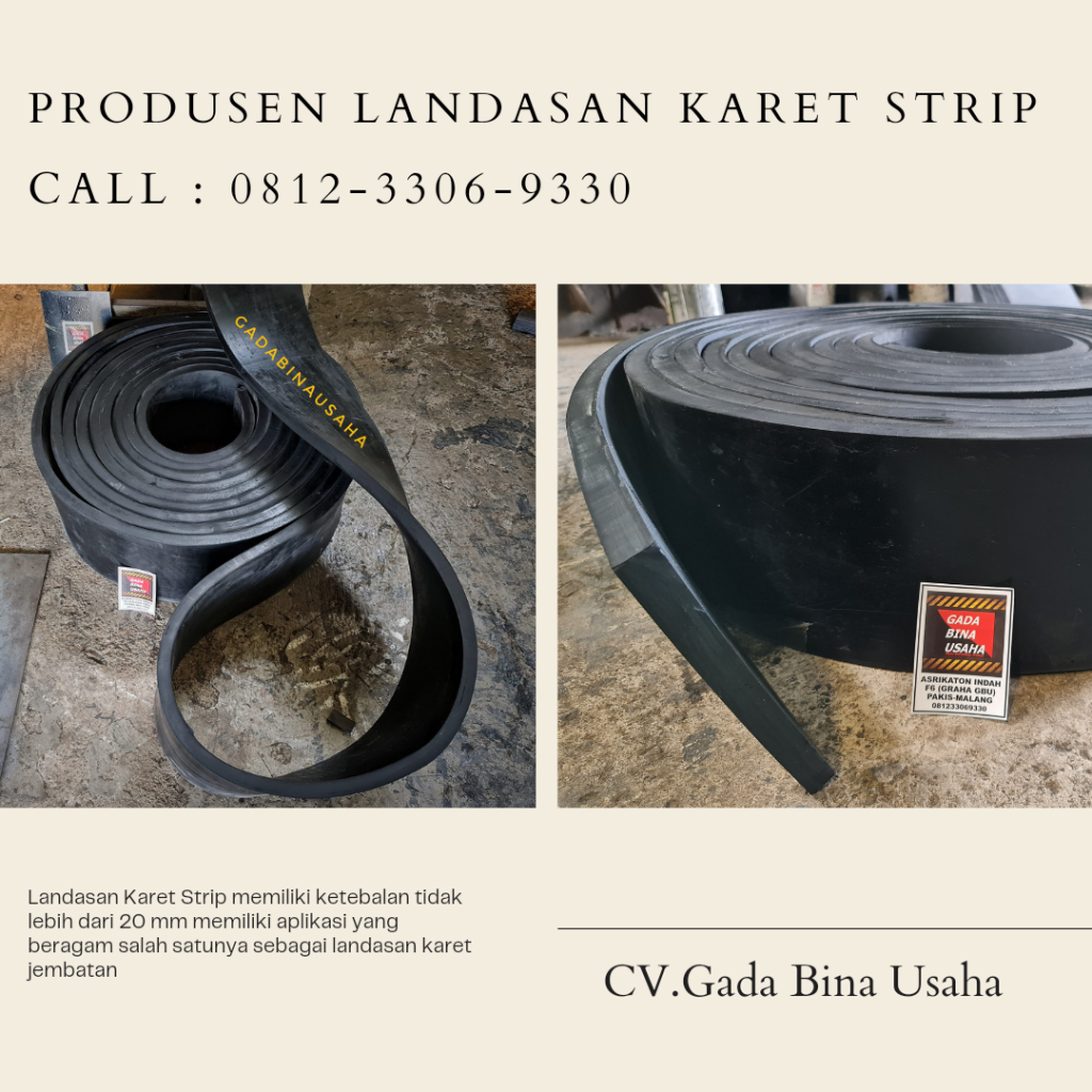 landasan karet strip