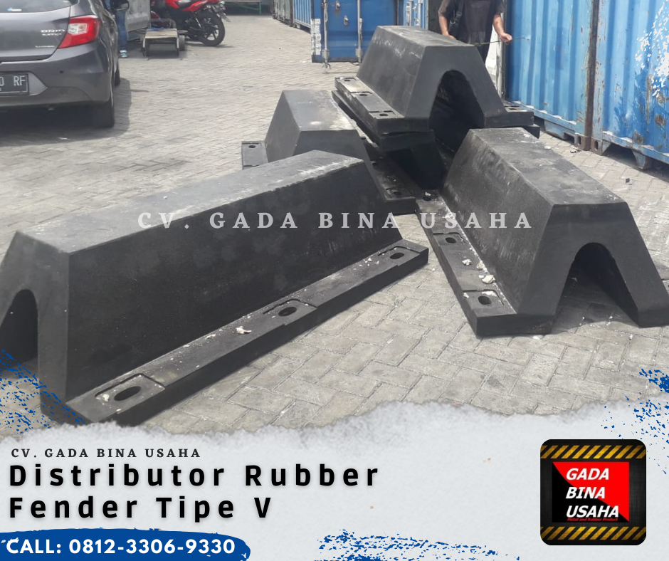 Supplier Rubber Fender V 300 H x 1000L Kolaka