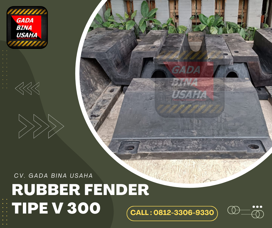 Supplier Rubber Fender V 300 H x 1000L Kolaka
