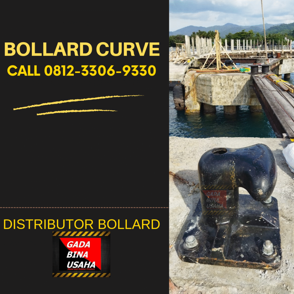 Jual Curve Bollard 25 Ton | Supplier Bollard Dermaga Terpercaya