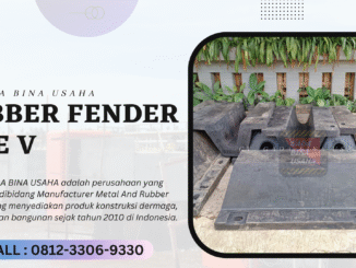 Rubber Fender V 800 H x 1500 L (Solusi Proteksi Benturan Kapal)
