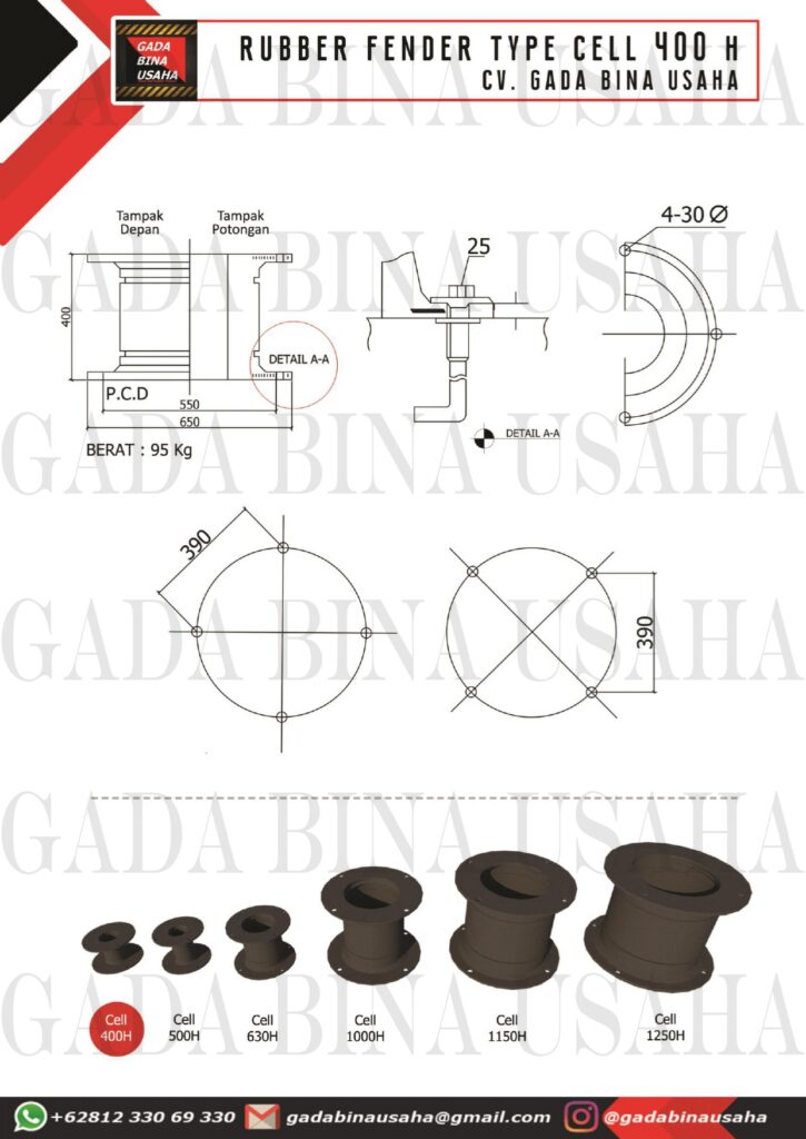 Rubber Fender Tipe Cell 400 H