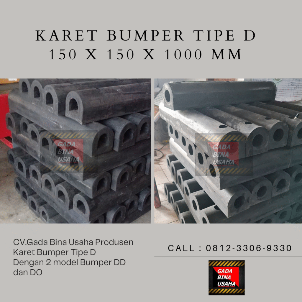 Jual rubber bumper D 1000mm x 150mm x 150mm dari Gada Bina Usaha